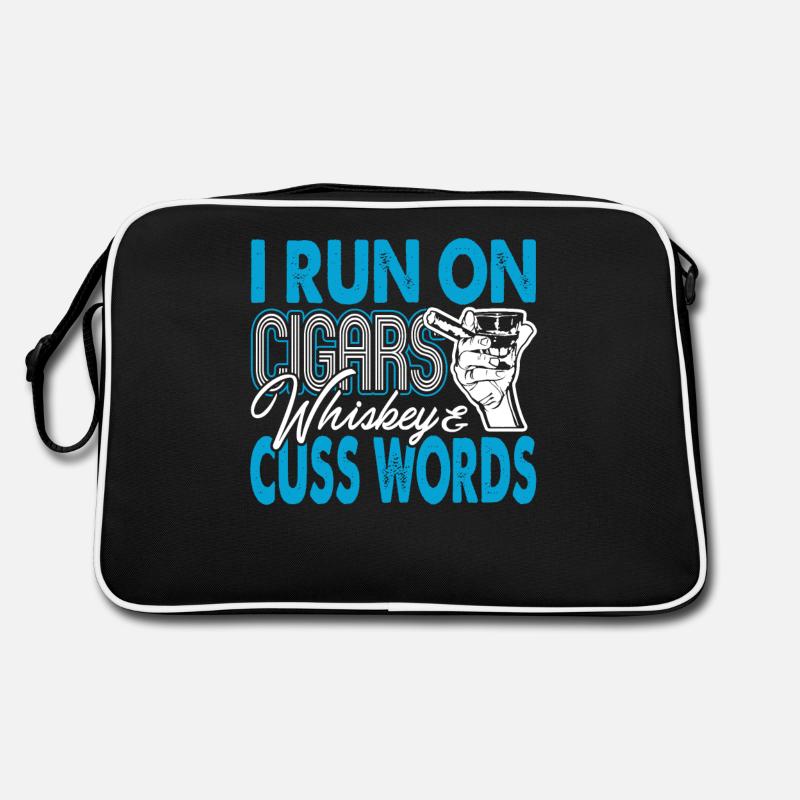 Cigar Smoking I Runs On Cigars Retro Bag