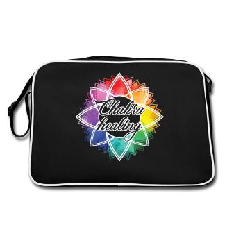 Chakra Healing Funny Chakra - Retro Bag - black/white - Back