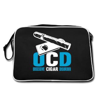 Cigar Smoking Obsessive Cigar Disorder - Retro Bag - black/white - Back
