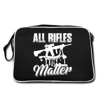 2nd Amendment All Rifles Matter - Retro Bag - black/white - Back