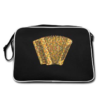 Accordion Geometric - Retro Bag - black/white - Back