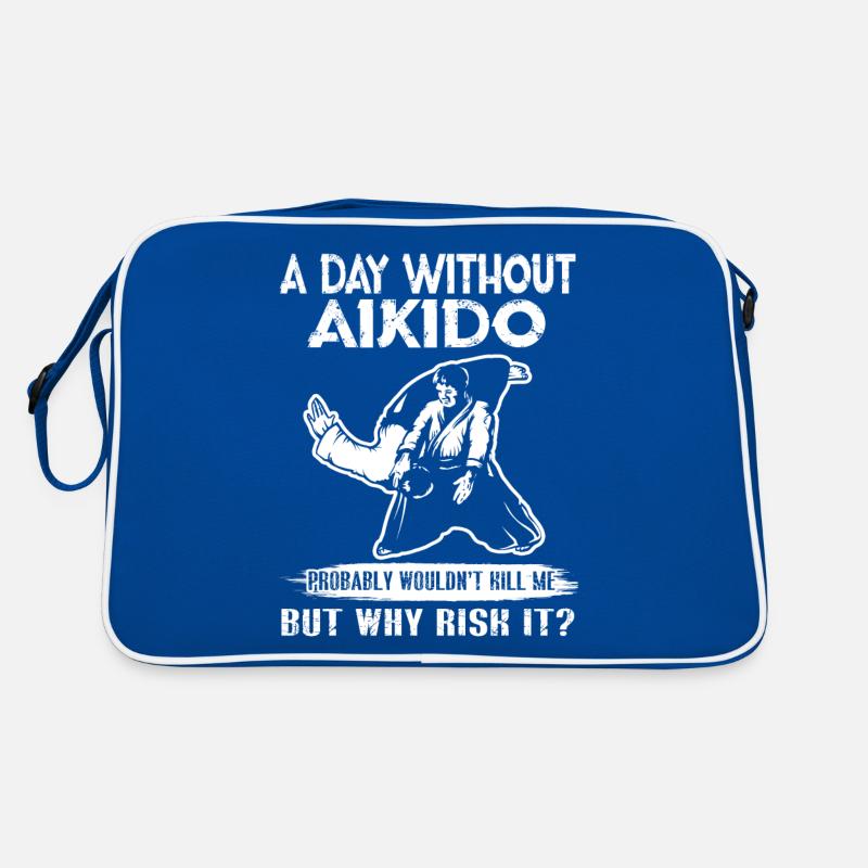 A Day Without Aikido Retro Bag