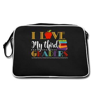 3rd Grade Teacher I Love 3rd Graders - Retro Bag - black/white - Back