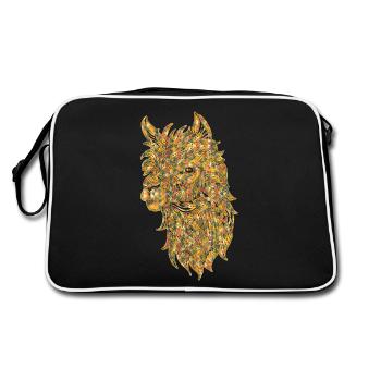 Alpaca Geometric - Retro Bag - black/white - Back