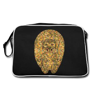 Beaver Geometric - Retro Bag - black/white - Back