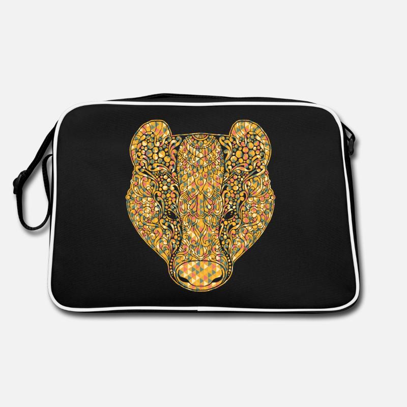 Badger Geometric Face Retro Bag