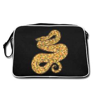 Boa Constrictor Geometric - Retro Bag - black/white - Back