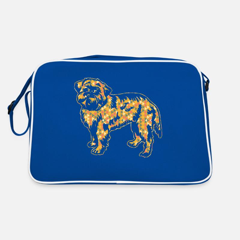 Brussels Griffon Geometric Retro Bag