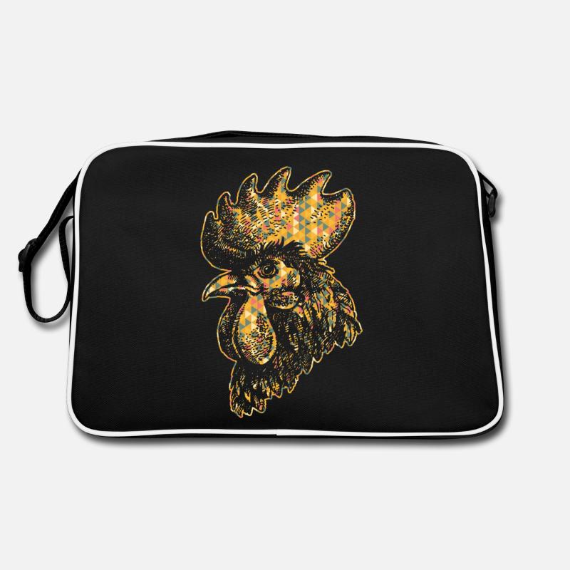 Chicken Geometric Retro Bag