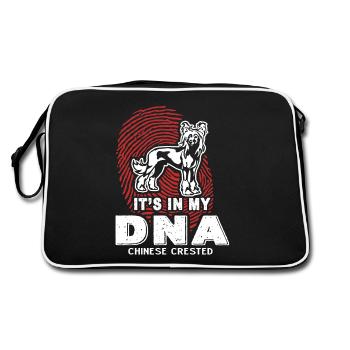 Chinese Crested Is In My DNA - Retro Bag - black/white - Back