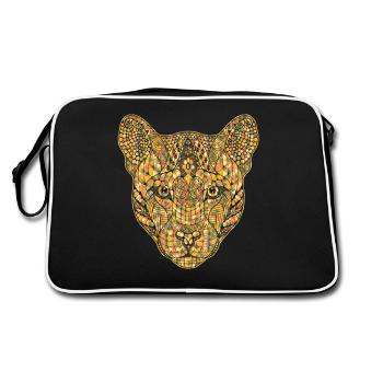 Cougar Geometric - Retro Bag - black/white - Back