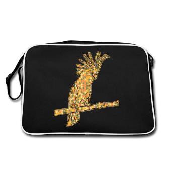 Cockatoo Geometric - Retro Bag - black/white - Back
