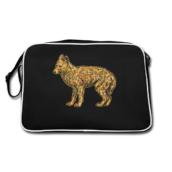 Coyote Geometric - Retro Bag - black/white - Back