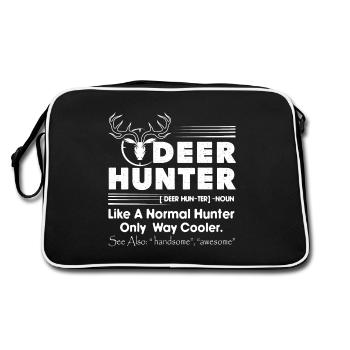 Deer Hunting Definition - Retro Bag - black/white - Back