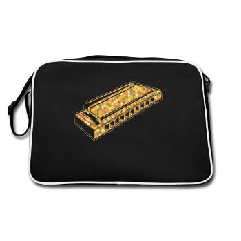 Harmonica Geometric - Retro Bag - black/white - Back