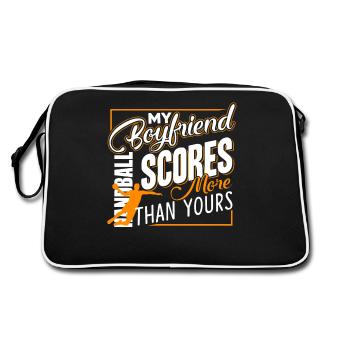 Handball My Handball Boyfriend Scores - Retro Bag - black/white - Back