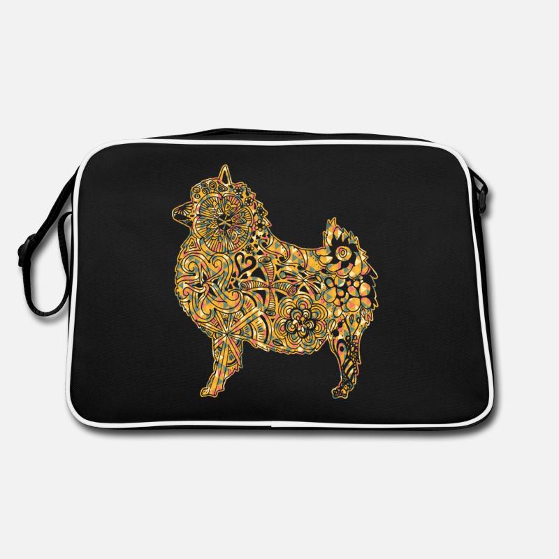 Keeshond Geometric Retro Bag