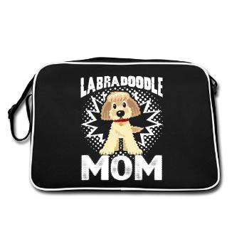 Labradoodle Dog Mom - Retro Bag - black/white - Back