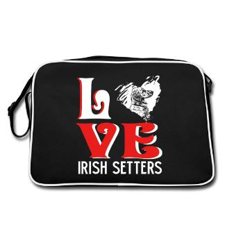 Love Irish Setter - Retro Bag - black/white - Back