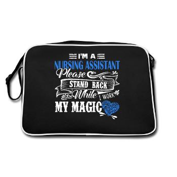 Nursing Assistant I am A Nursing Assistant - Retro Bag - black/white - Back