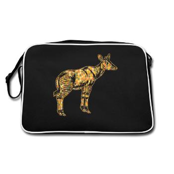 Okapi Geometric - Retro Bag - black/white - Back