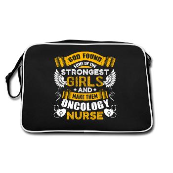 Oncology Nurse God Made Oncology Nurse - Retro Bag - black/white - Back