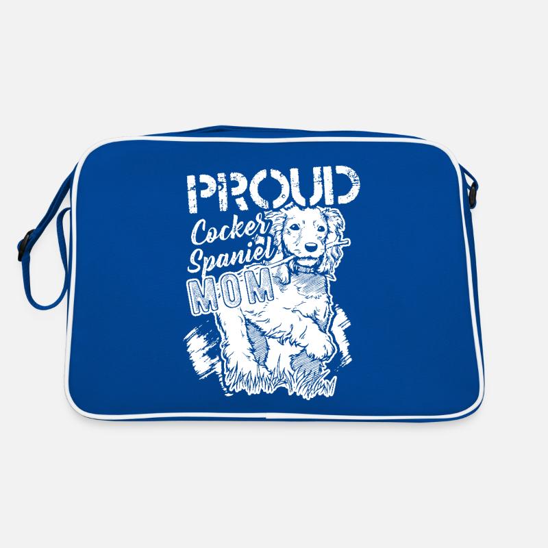 Proud Cocker Spaniel Mom Retro Bag