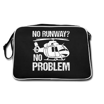 Pas de fugue ? Aucun problème - Sac Retro - noir/blanc - Dos