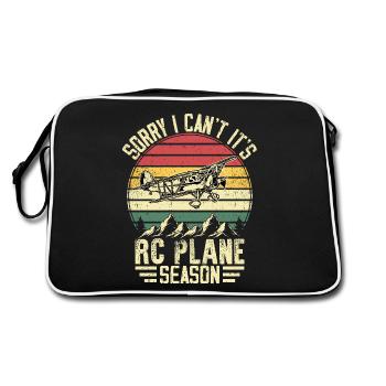 Désolé je ne peux pas, c’est la saison des avions RC - Sac Retro - noir/blanc - Dos