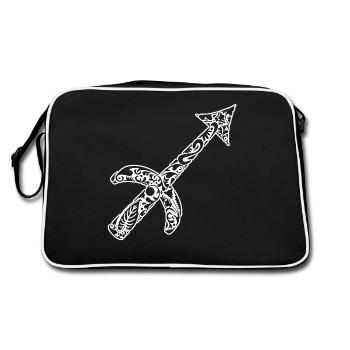 Sagittarius Zodiac Horoscope - Retro Bag - black/white - Back