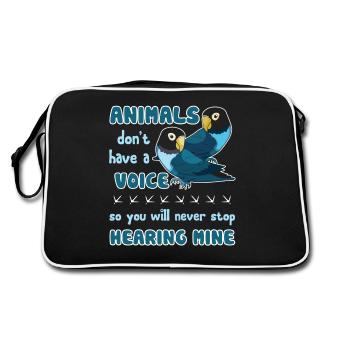 Parrot Love Parrot - Retro Bag - black/white - Back