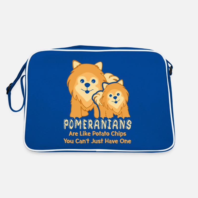 I Love Pomeranian Retro Bag