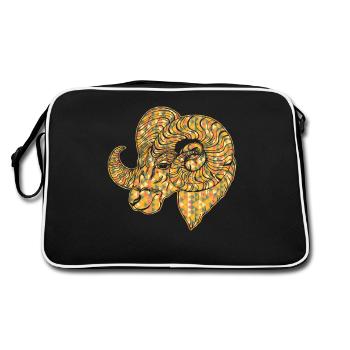 Sheep Geometric - Retro Bag - black/white - Back