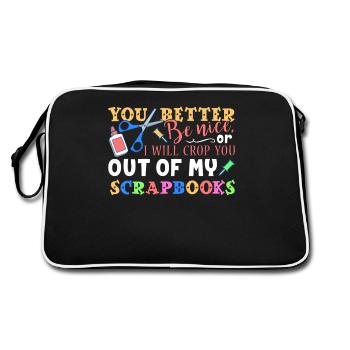 Scrapbooking Crop You Out Scrapbooking - Retro Bag - black/white - Back