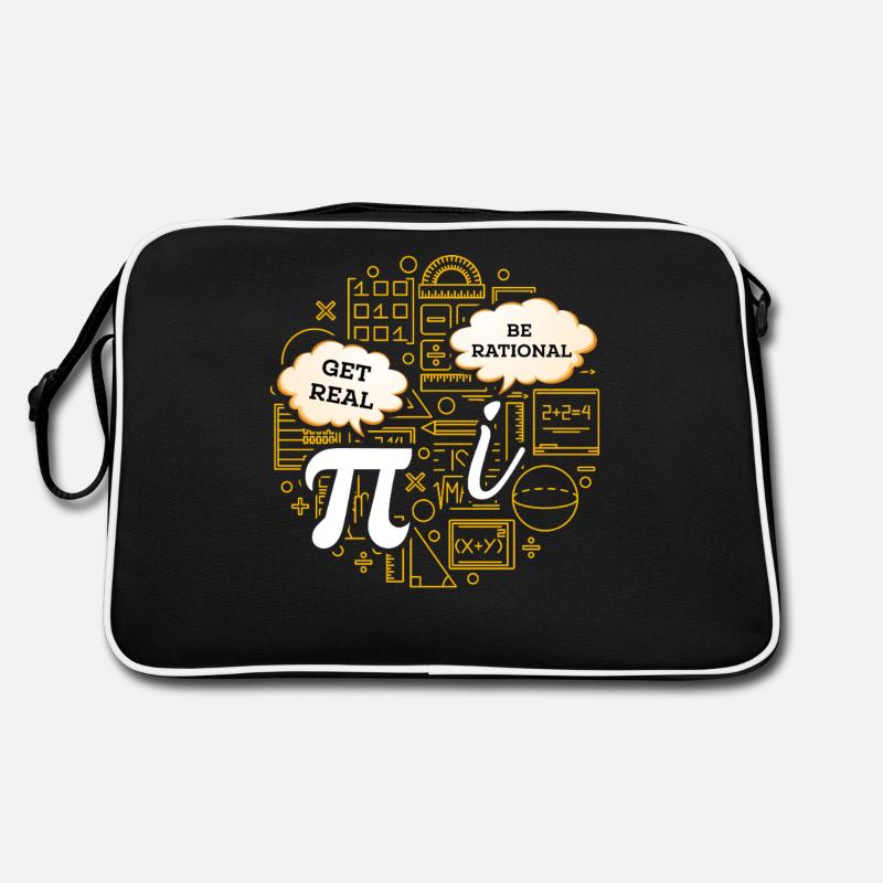 Math Humor – Pi vs. Imaginary Number Retro Bag