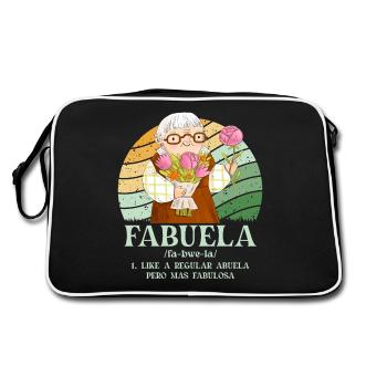 Fabuela - Sac Retro - noir/blanc - Dos