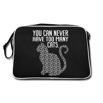 On n’a jamais trop de chats - Sac Retro - noir/blanc - Dos