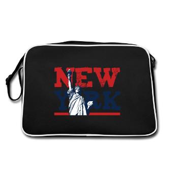 La ville de New York - Sac Retro - noir/blanc - Dos
