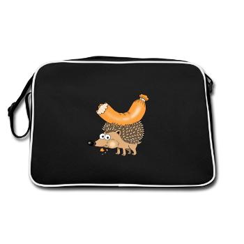 Bockwurstigel - Sac Retro - noir/blanc - Dos
