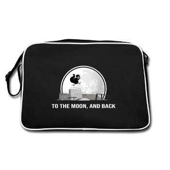 skateboard sk8 skater halfpipe - Sac Retro - noir/blanc - Dos