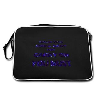 Déclaration - CALME TU GARDERAS -galaxie - Sac Retro - noir/blanc - Dos