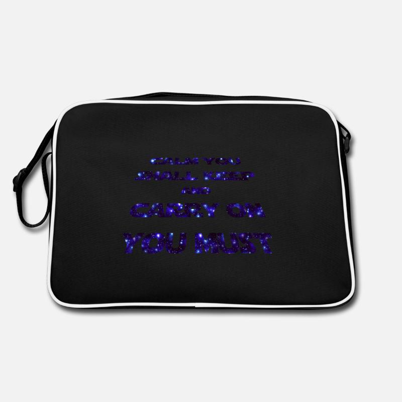 Statement - CALM YOU SHALL KEEP -galaxy Retro Tasche