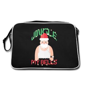 Redneck Santa Claus Jingle My Bells - Retro Bag - black/white - Back