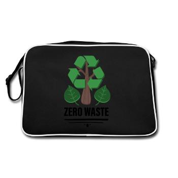 Zero Waste - Retro Bag - black/white - Back