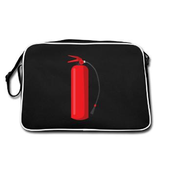 extincteur - Sac Retro - noir/blanc - Dos