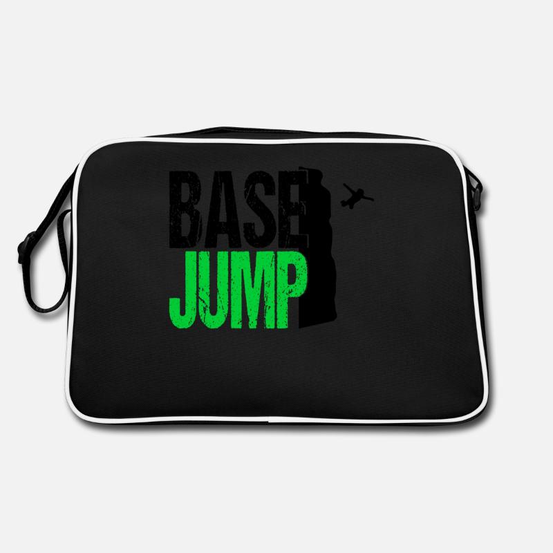 Base Jumping Shirt Fallschirm Extrem Sport Retro Tasche