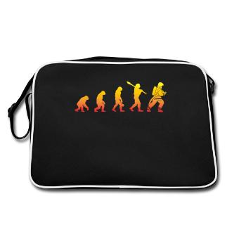 Firefighters Evolution - Firefighter Firefighter - Retro Bag - black/white - Back
