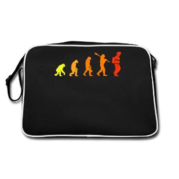 Firefighters Evolution - Firefighter Firefighter - Retro Bag - black/white - Back