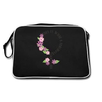 Voici à quoi ressemble une féministe - Sac Retro - noir/blanc - Dos