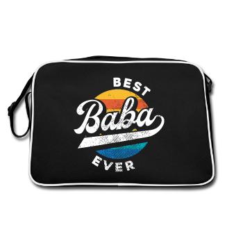 Meilleur Baba Ever Turkish Father Papa Turkey Retro - Sac Retro - noir/blanc - Dos